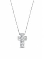 Collier Davite & Delucchi Femme in Or blanc Diamante CLN012181